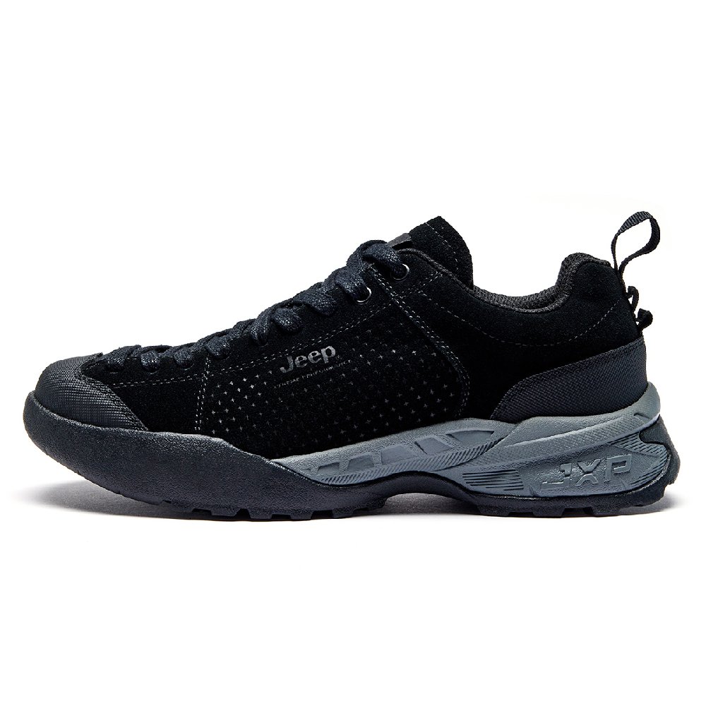 Jeep Cushioning Anti-Slip And Wear-Resistant Breathable Coverage Low-Top Outdoor Shoes Men's Black