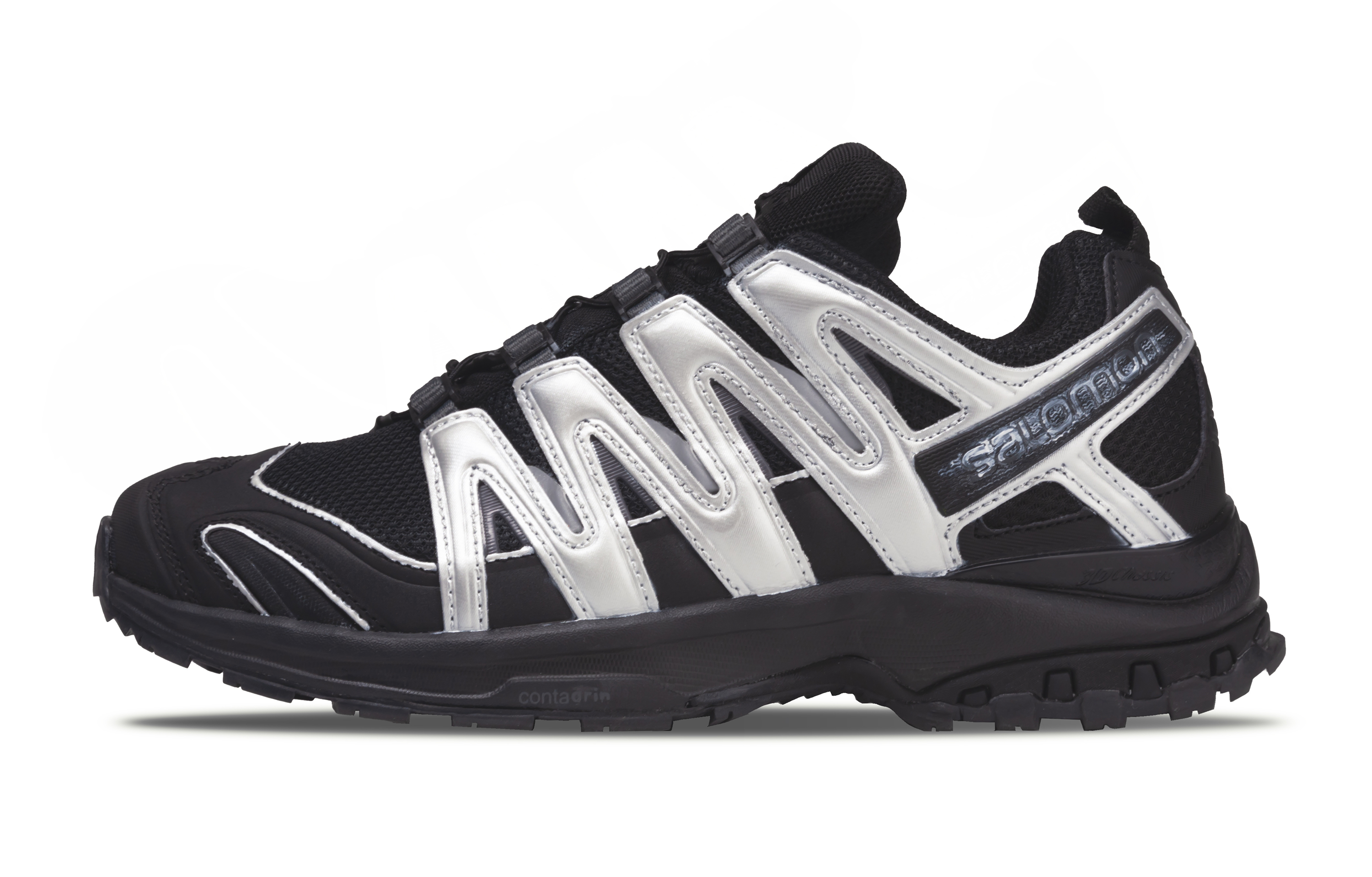 SALOMON XA PRO 3D LA YAUTE Abrasion Resistant Low top Running Shoes Unisex Black Silver