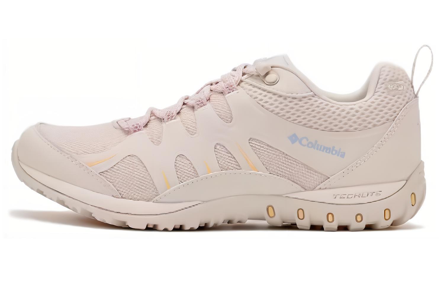 Columbia Cushioning Wear-Resistant Low-Top Hiking Shoes Women's Ecru