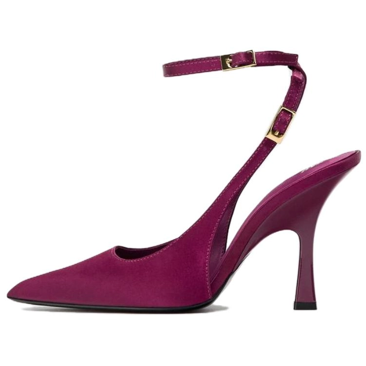 ZARA Slim Heel High Heels 11cm Women's Pink