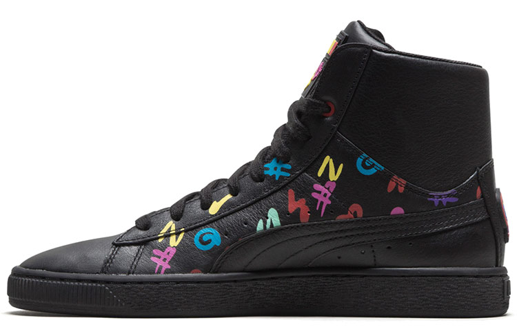 PUMA Bt X PUMA Basket Black Casual Skateboarding Shoes