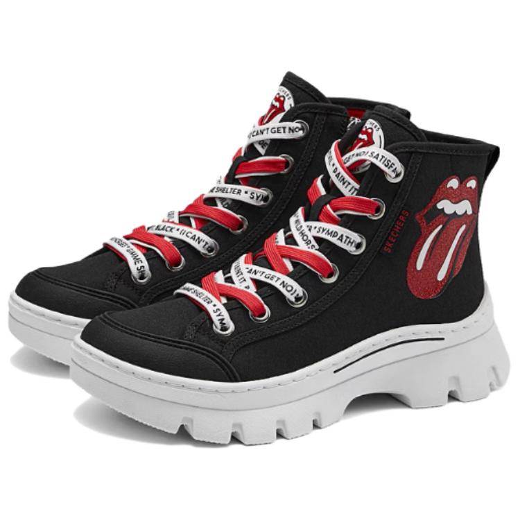 Skechers High Top Canvas Shoes Women's Black