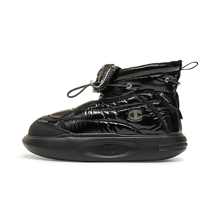 Champion Short Snow Boots Women's Black/Silver White