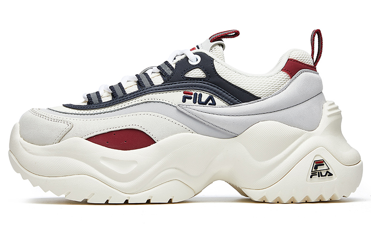 FILA FUSION Fila Pose Ray Flatform Chunky Shoes 'White Navy Red' Women's