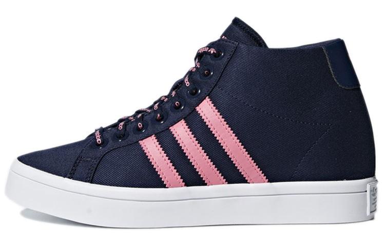 Adidas Originals Courtvantage Heel 3ST 'Black White Pink' Women's