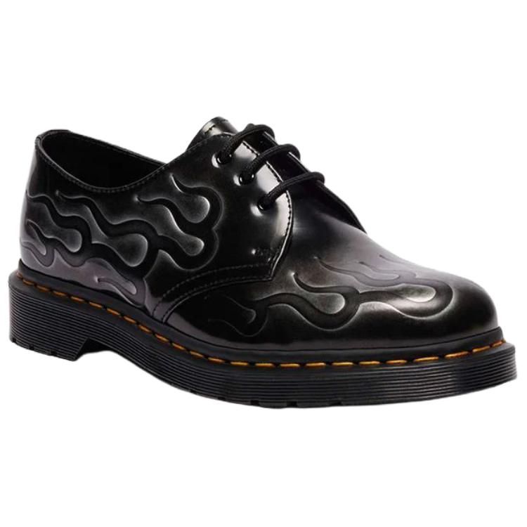 Dr.Martens 1461 Low top Casual Shoes Unisex Black Silver