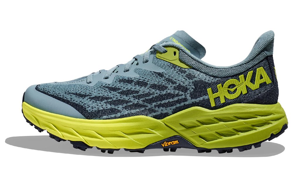 HOKA ONE ONE Speedgoat 5 Stone Blue Dark Citron