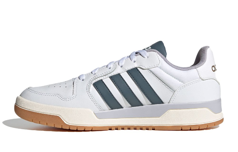 Adidas Neo Entrap Low Top Skateboard Shoes Men's White Red Green