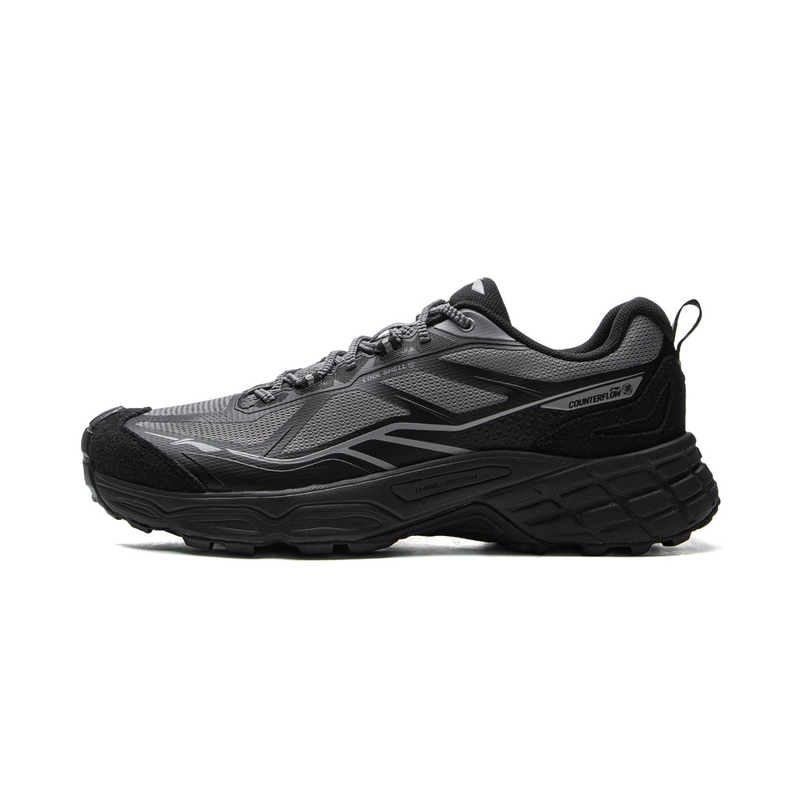 LiNing Outdoor CF Tracing Breathable And Resilient Low top Outdoor Shoes Unisex Black Gray