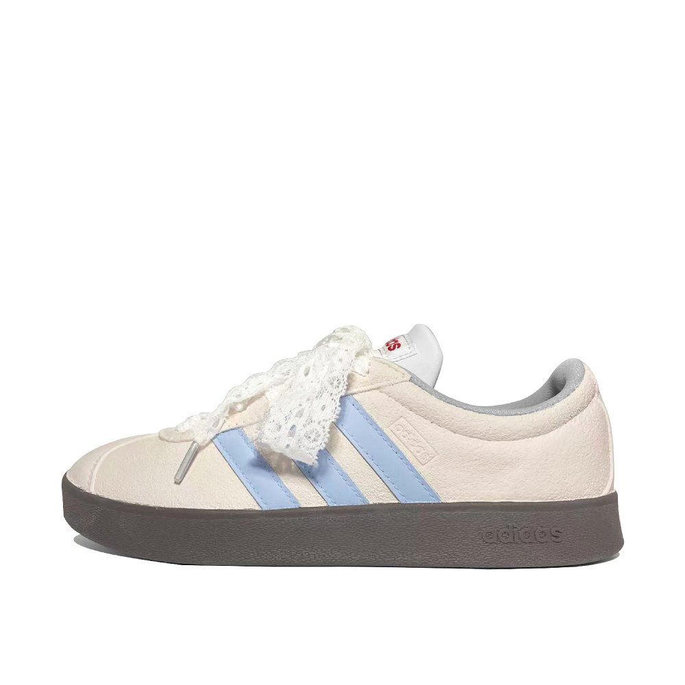 Adidas VL COURT 2.0 Lifestyle Sea Salt Strawberry Lightweight Low top Skateboard Shoes Unisex Pink Blue