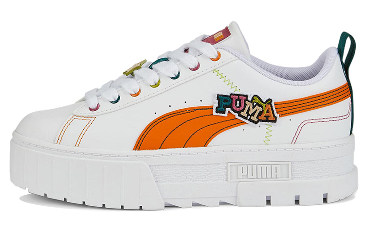 PUMA Mayze Pierced 'White Orange Brick' Women's