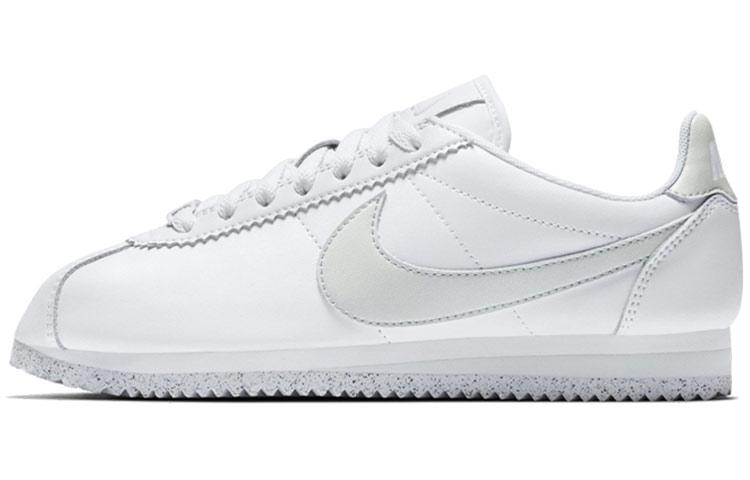 Nike Classic Cortez Flyleather White Light Silver Women's