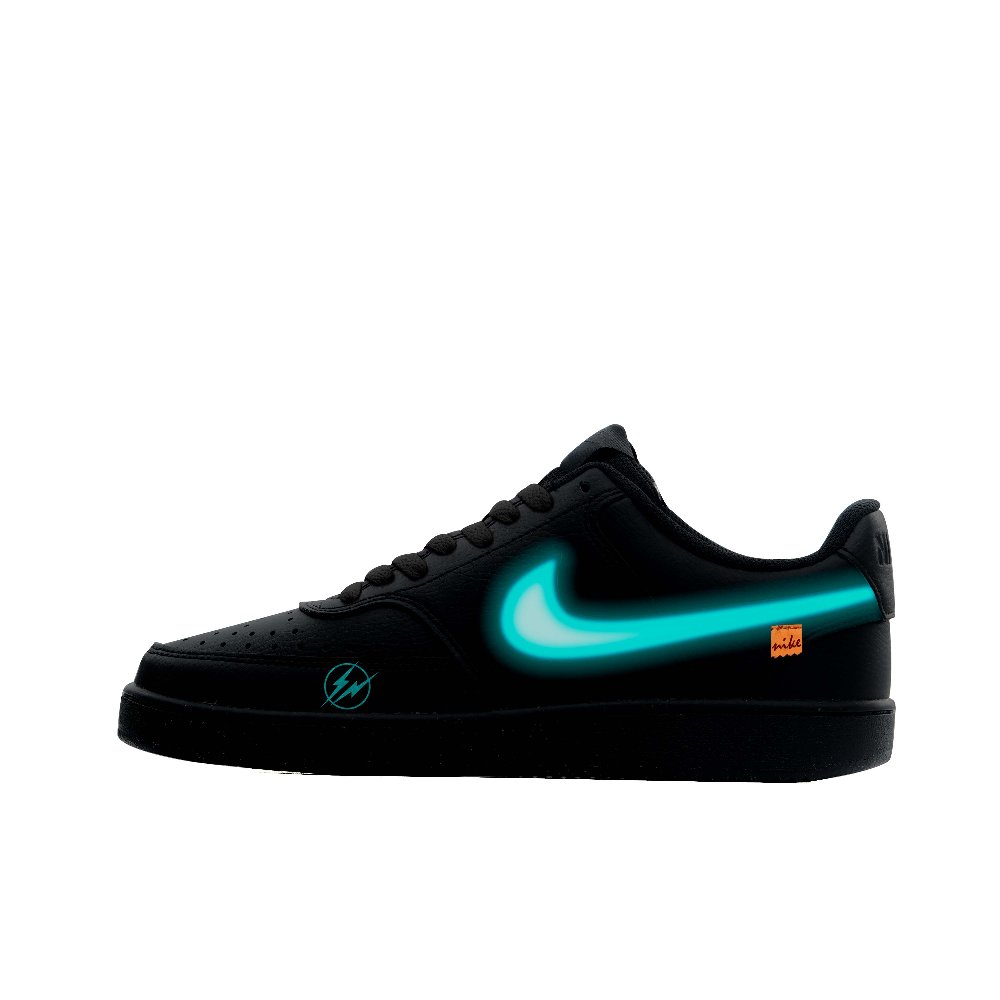 Nike Court Vision Low Wear-resistant And Lightweight Low-Top Skateboard Shoes Unisex Tiffany