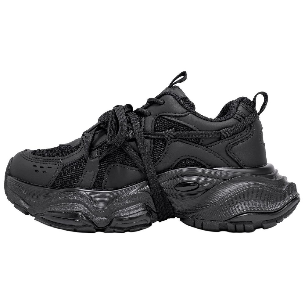 Kappa Back to Back Abrasion Resistant Slip Resistant Low Top Chunky Sneakers Women's Black