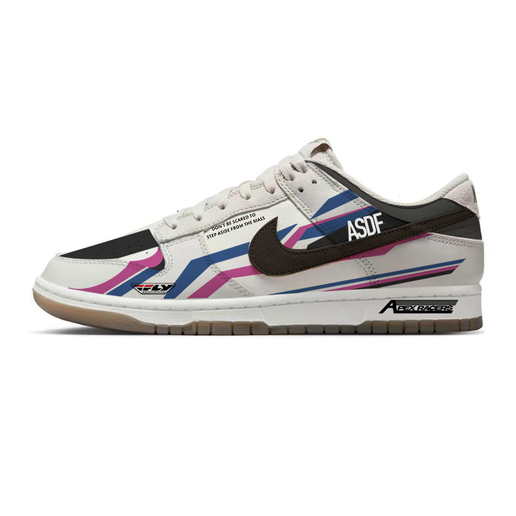 Nike Dunk Anti-Slip Wear-Resistant Low-Top Skateboard Shoes Men's Gray Brown