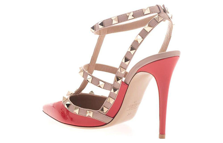 Valentino Slim Heel High Heels 10cm Women's Red
