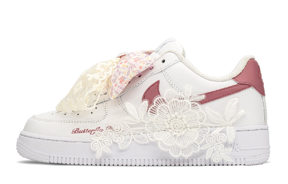 Nike Air Force 1 Low-Top Skateboard Shoes GS Pink