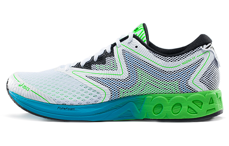 Asics Noosa FF Low-Top Running Shoes Men's White Green