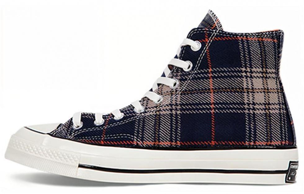 Converse Chuck Taylor All Star 70 Hi Plaid Pack Navy