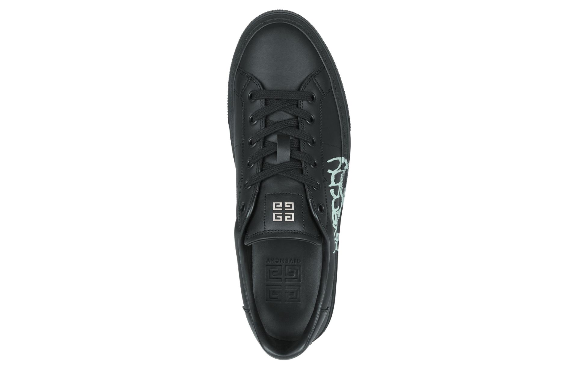 Givenchy City Skateboard Shoes Men Low-Top Black Blue