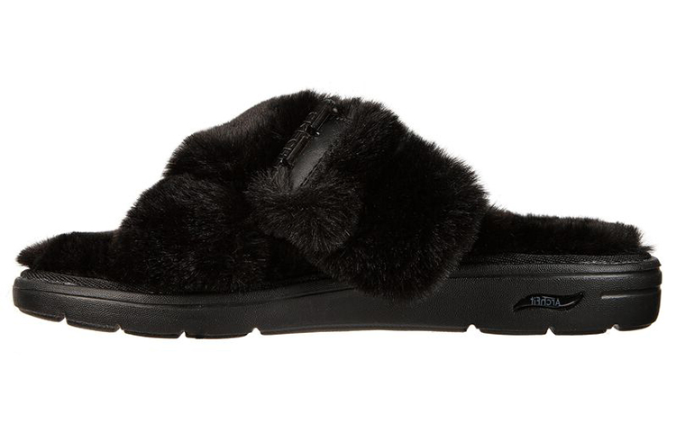 Skechers ARCH FIT LOUNGE Rubber Sole Slide Slippers Women's Black