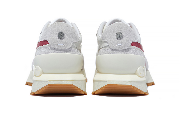 LI-NING 1990 Zhengrong Wear-Resistant Slip-Resistant Low-Top Casual Shoes Women's White Red