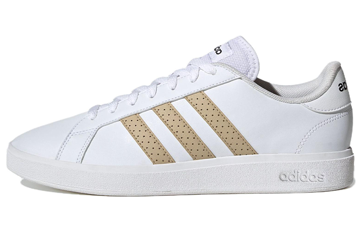 Adidas Neo GRAND COURT Anti-Slip Wear-Resistant Low-Top Skateboard Shoes Men's White Brown