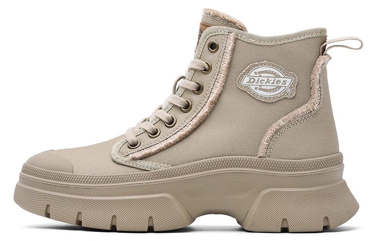 Dickies Slip-Resistant High-Top Canvas Shoes Women's Khaki