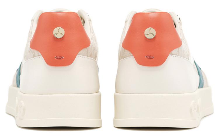 LI NING 1990 Cushioning Low Top Skateboard Shoes Women's White Green