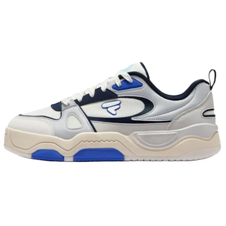 FILA FUSION BANK III Low Top Skateboard Shoes Men's White Gray