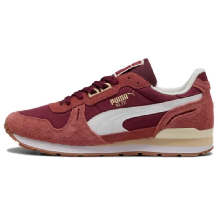 PUMA Rx 737 Abrasion Resistant Low Top Casual Shoes Unisex Brick Red