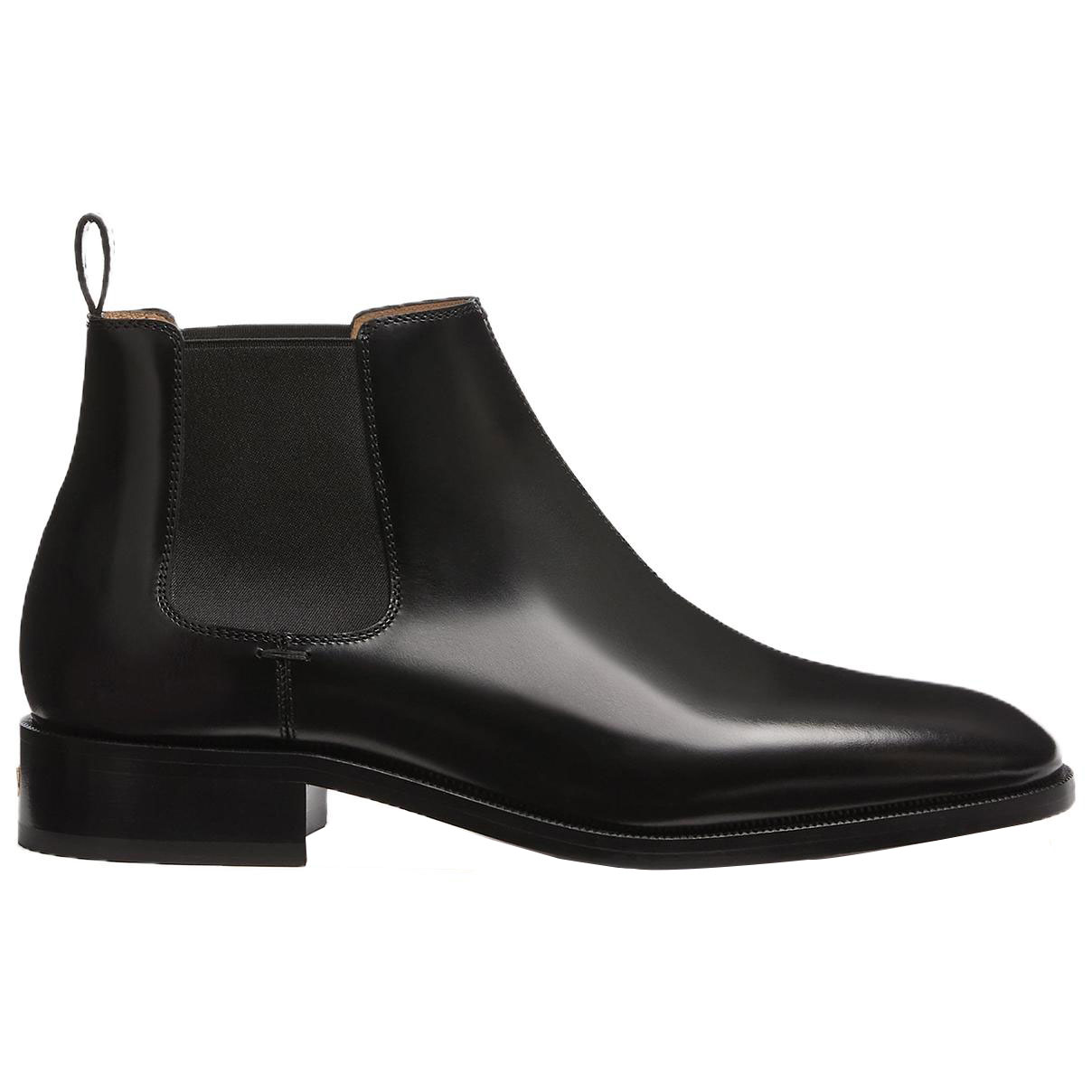 Valentino GARAVANI Pas Des Dieu Ankle Length Chelsea Boots Men's Black