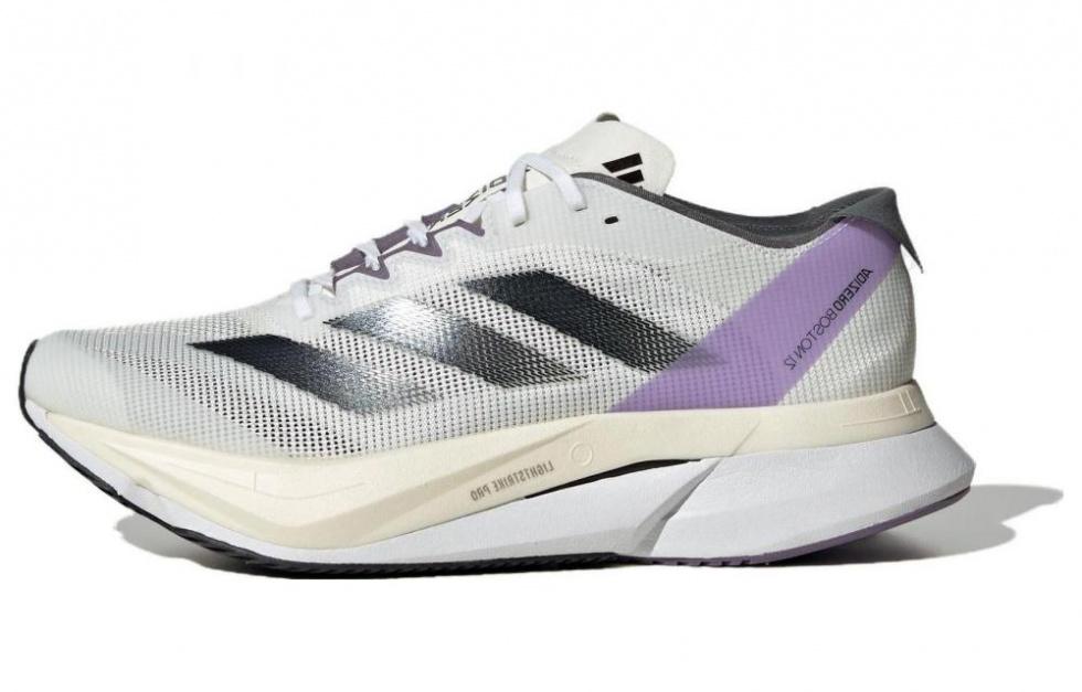 Adizero Boston 12 Women's Adidas 'White Shadow Violet' Women's
