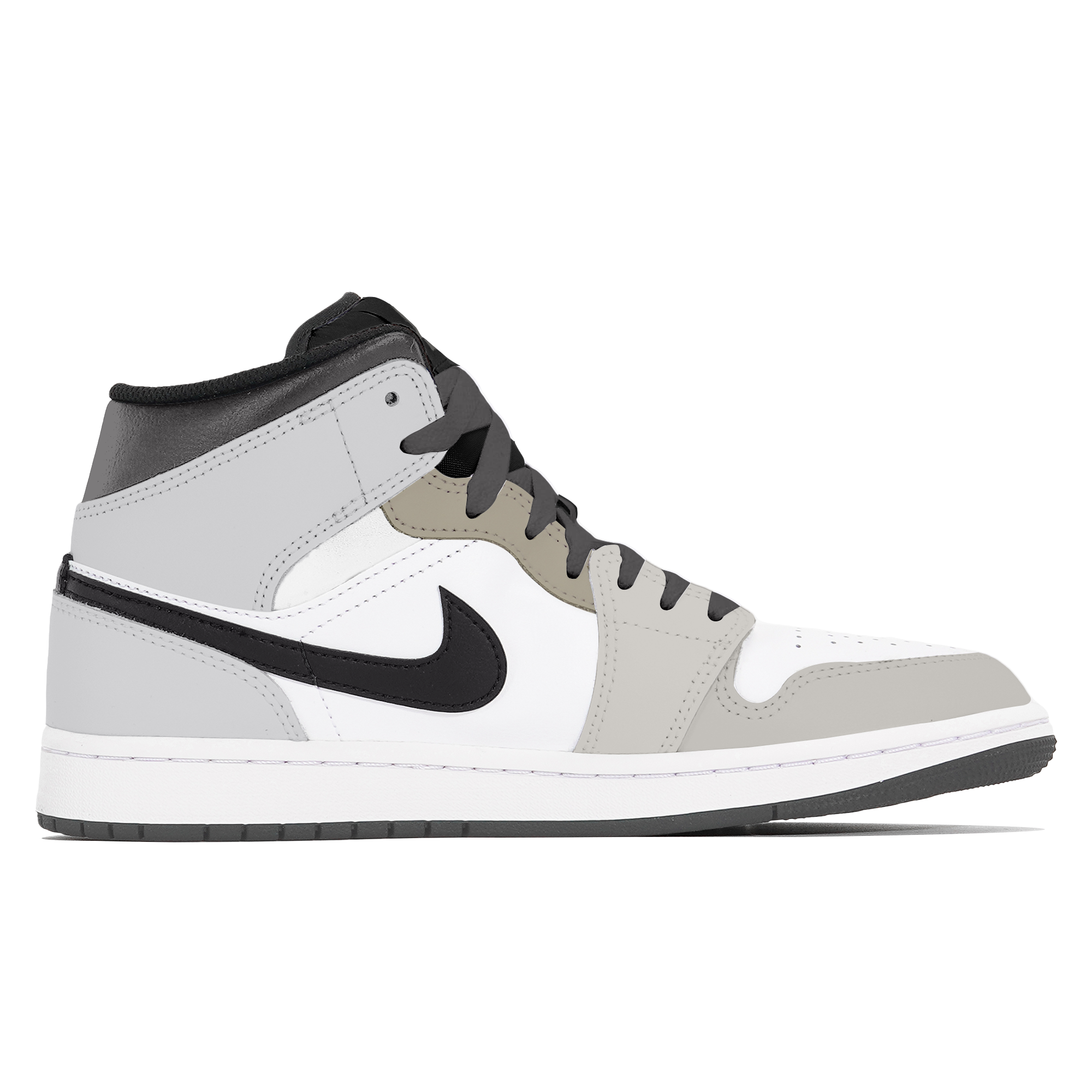 Jordan Air Jordan 1 Joy Lemon Abrasion-Resistant Slip-Resistant Mid-Top Vintage Basketball Shoes Unisex White Brown купить в интернет-магазине Yoocart с быстрой доставкой по России.