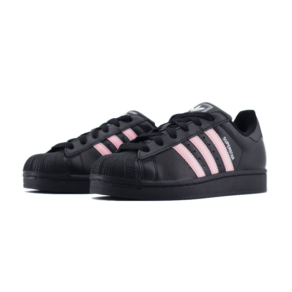 Adidas Originals Superstar 2 Low Top Skateboard Shoes Unisex Black Pink