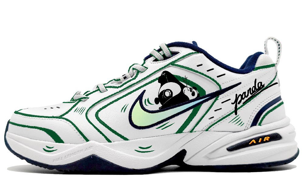 Nike Air Monarch 4 Anti-Slip And Wear-Resistant Height Increasing Low-Top Chunky Sneakers Unisex Mint Green