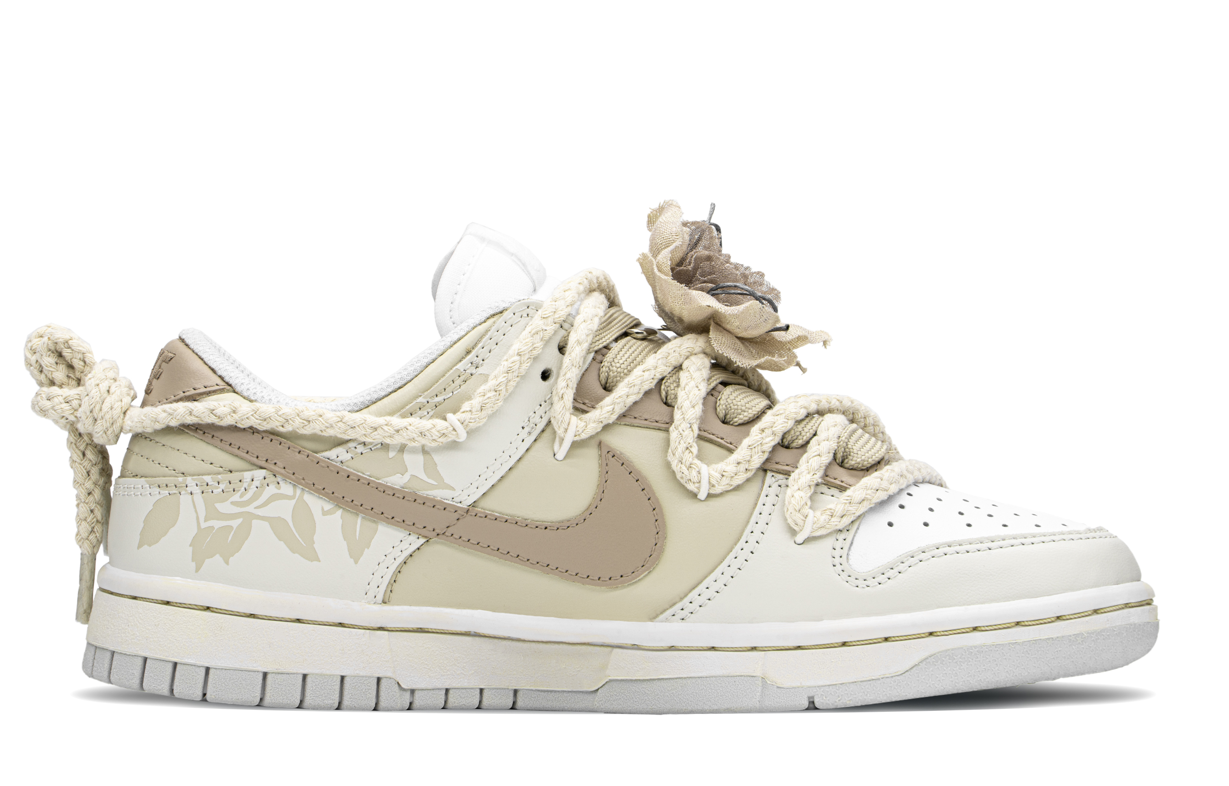 Nike Dunk Height Increasing Low top Skateboard Shoes Women's Khaki Brown купить в интернет-магазине Yoocart с быстрой доставкой по России.