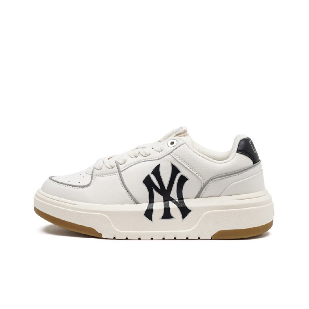 MLB Chunky Liner Skateboard Shoes Unisex Low-Top Beige/Pink/Brown