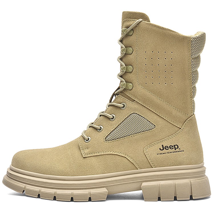 Jeep Warm And Wear-Resistant Knee-High Outdoor Boots Men's Sand