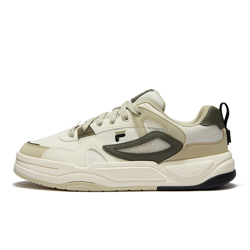 FILA FUSION BANK II Low Top Skateboard Shoes Men's White Brown