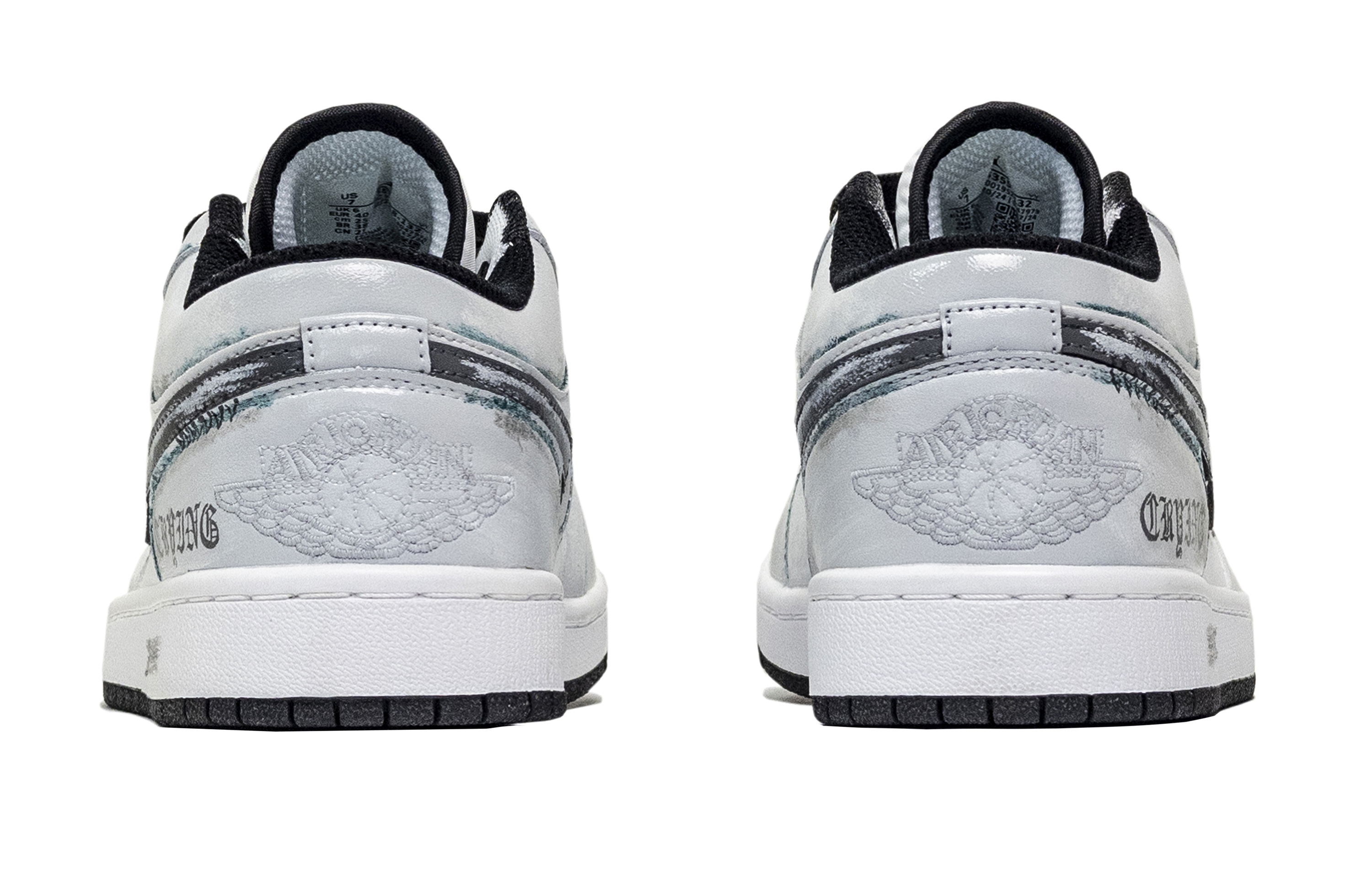 Jordan Air Jordan 1 Wound Care Abrasion Resistant Low Top Vintage Basketball Shoes Unisex Gray Green купить в интернет-магазине Yoocart с быстрой доставкой по России.