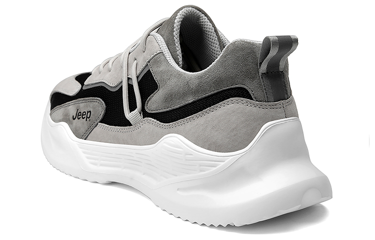 Jeep Wear-Resistant Low-Top Chunky Sneakers Men's Gray Black купить в интернет-магазине Yoocart с быстрой доставкой по России.