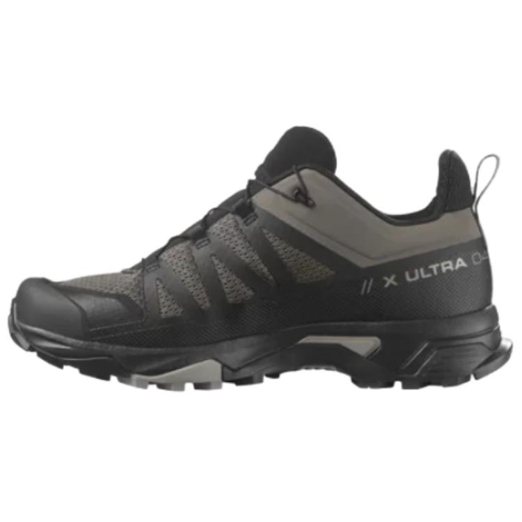 SALOMON X Ultra 4 Cushioned Anti-Slip Wear-Resistant And Water-Resistant Low-Top Outdoor Shoes Men's Black Umber
