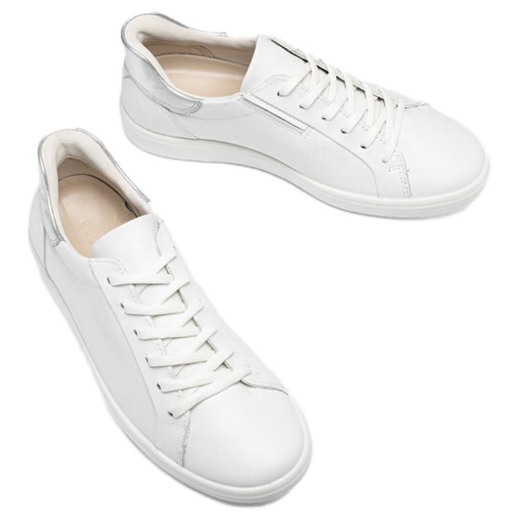 Ecco Soft And Cool Size 7 Low Top Skateboard Shoes Women's White