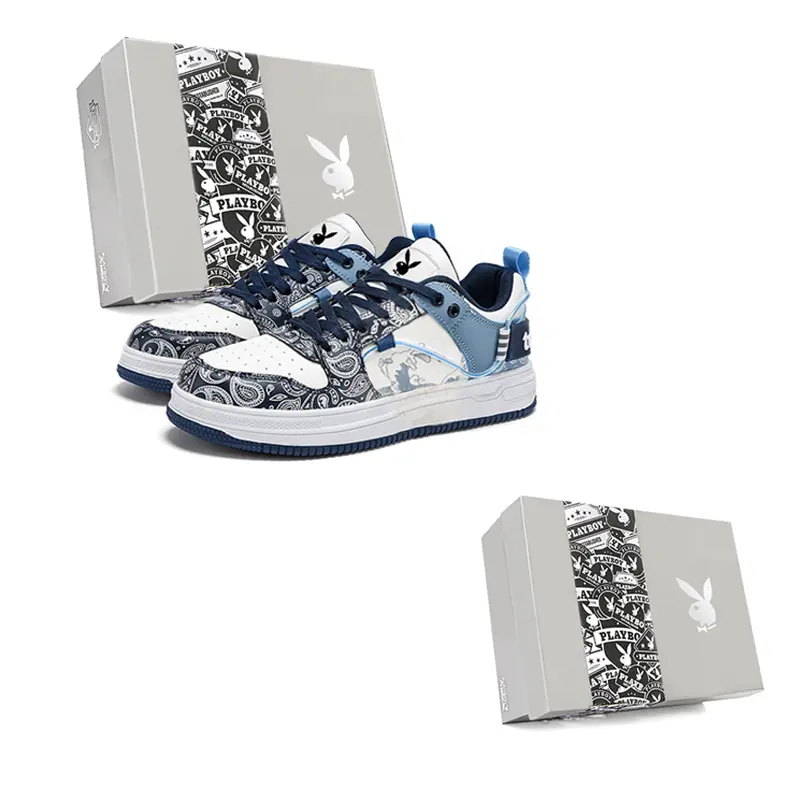 Playboy Low Top Skateboard Shoes Men's Box Included