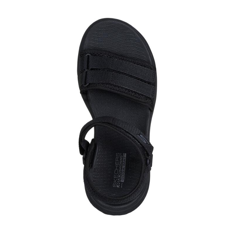 Skechers Max Cushioning One Strap Sandals Women's Black