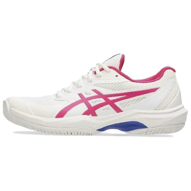 Asics Shock Absorbers Slip Resistant Abrasion Resistant Breathable Low Top Tennis Shoes Women's White