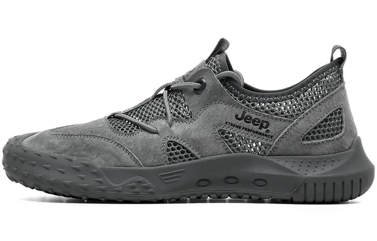 Jeep Low Top Casual Shoes Men's Gray