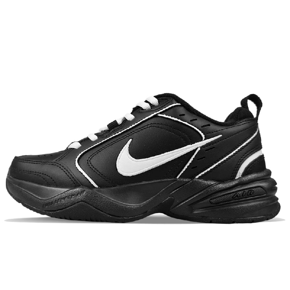 Nike Air Monarch 4 Slip-Resistant Low-Top Chunky Sneakers Unisex Black