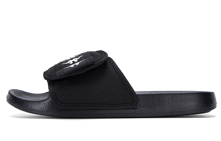 Kappa EVA Stitching Slip-Resistant Slide Slippers Unisex Black